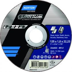Rezný kotúč Norton QUANTUM  125x1,0x22,2 ZA60ZZ steel/inox